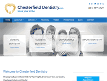 Tablet Screenshot of chesterfielddentistry.com